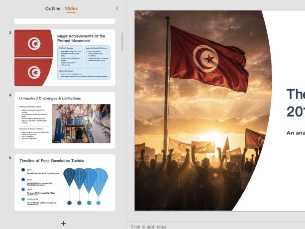IB DP History Protest and Change Paper 1 - Tunisia - What changes did the protest movement achieve?
