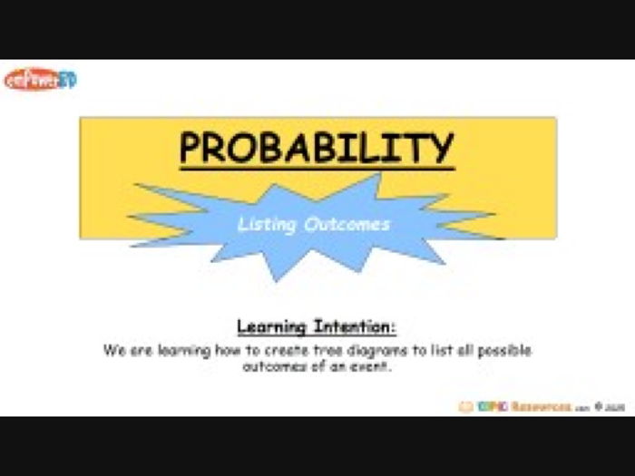 Editable Unit PowerPoints: Probability Level 1 (Differentiated)