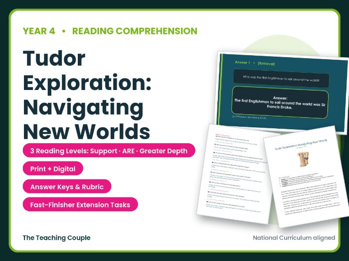 Tudor Exploration Reading Comprehension | Year 4 (KS2)