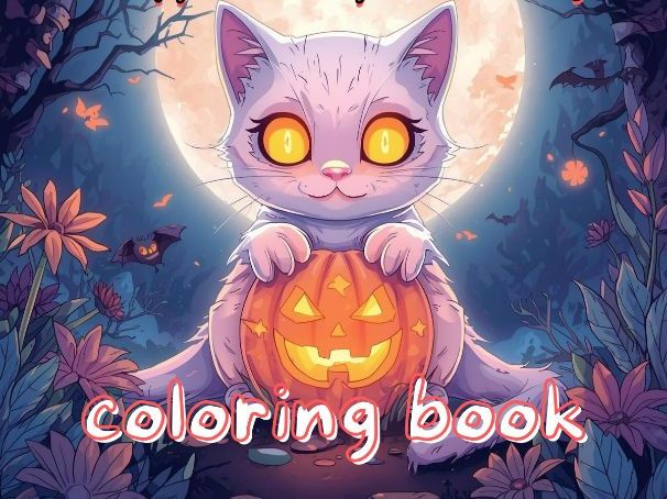 Ghostly Fantasy Coloring 50 Creepy-Cute Mythical Beings
