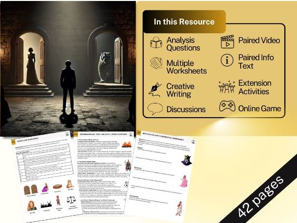 The Lady, or the Tiger? - 7 Day! Lesson Plan - Worksheets, Video, Game, More!