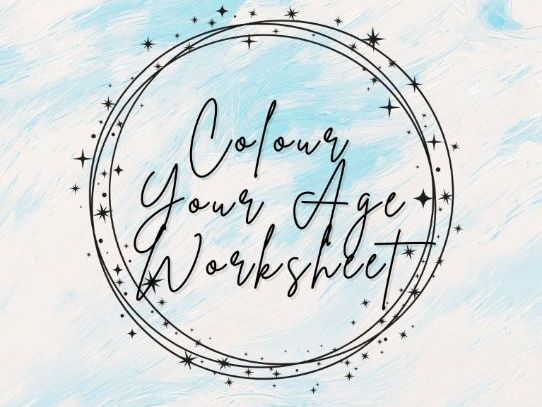 Find and Colour Your Age Worksheet