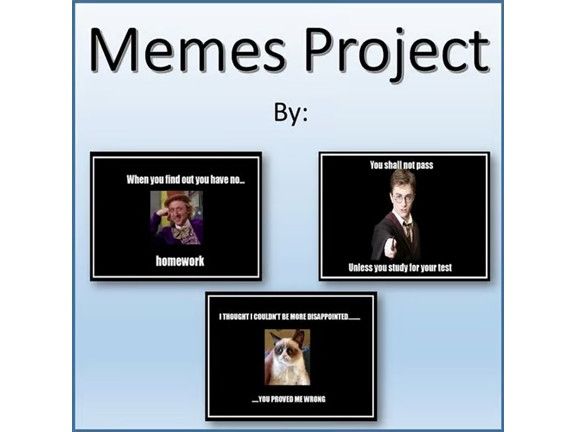 Memes Lesson Activity for Teaching Microsoft PowerPoint Skills