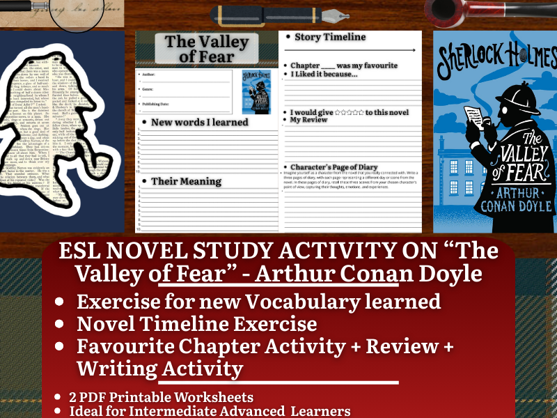 ESL Novel Study - The Valley of Fear - Arthur Conan Doyle - Sherlock Holmes
