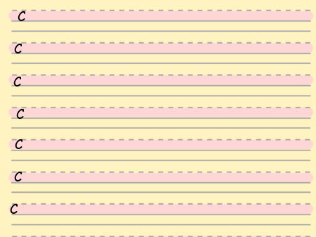 Read write inc style editable handwriting lines.
