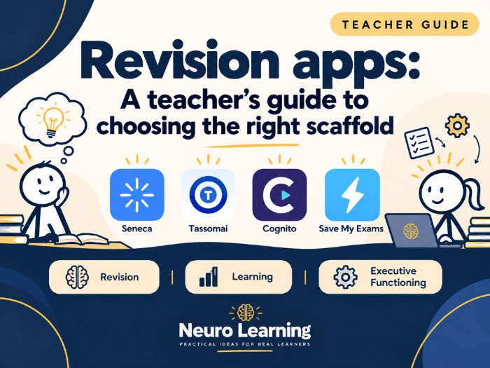 Revision apps: A teacher's guide to choosing the right scaffold