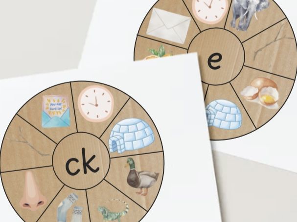 Initial sound peg discs ck, e, u, r