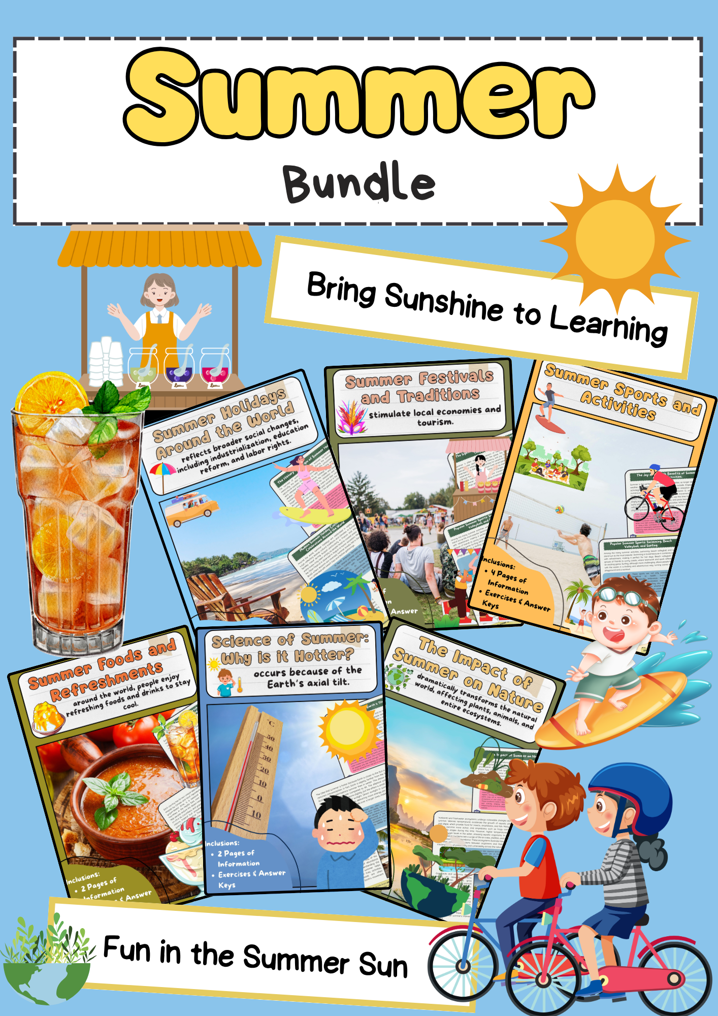 Summer Teaching Resource Bundle – Holidays, Sports, Nature & Festivals