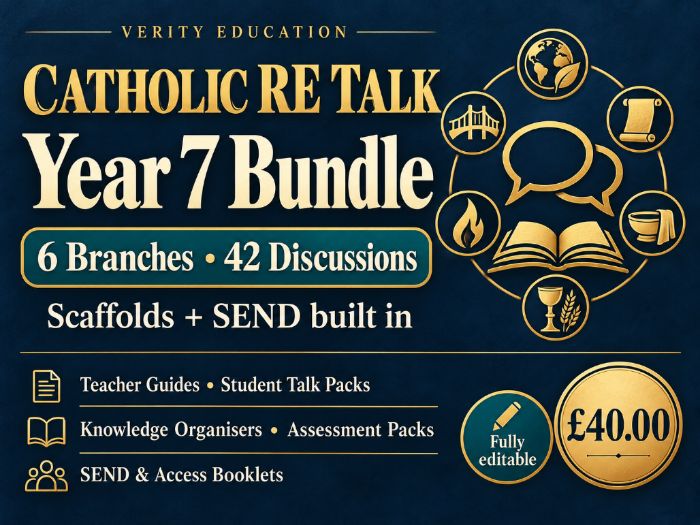 Catholic RE Talk — Complete Year 7 Bundle Overview - Oracy in Action