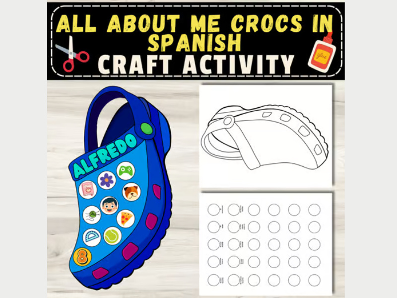 Actividad “Todo Sobre Mí” – Crocs | Manualidad de Regreso a Clases