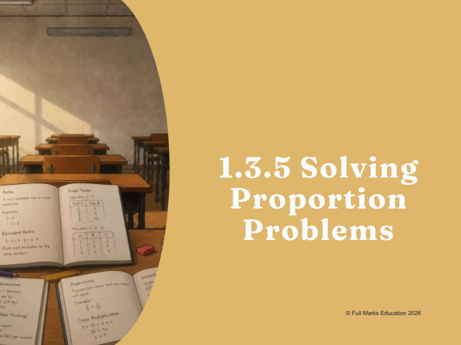 IB Maths MYP Year 1, Unit 3 - 1.3.5 Solving Proportion Problems
