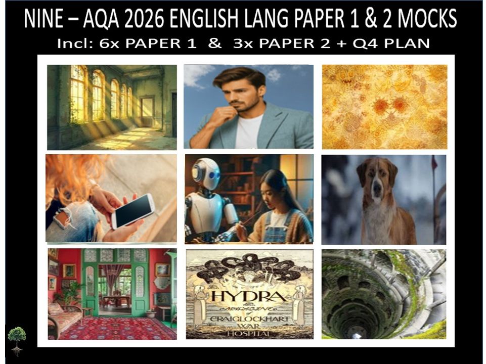 NINE - AQA PAPER 1 & 2 | 2026 FULL MOCKS | Q4 PLAN
