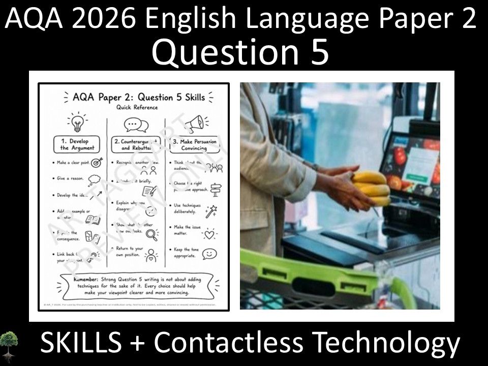 Question 5: AQA 2026 English Language Paper 2 | Skills + Contactless Technology