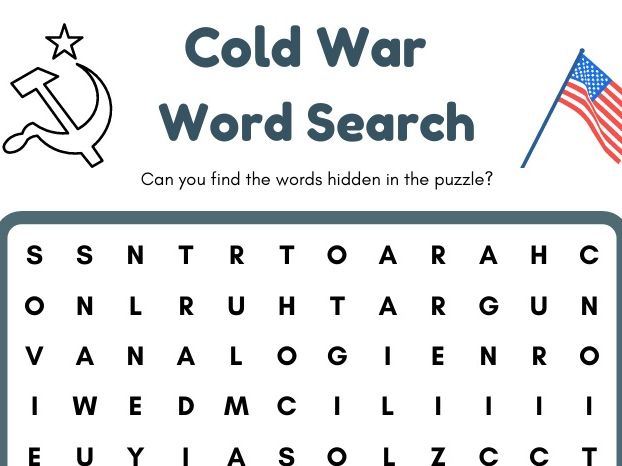 Cold War wordsearch