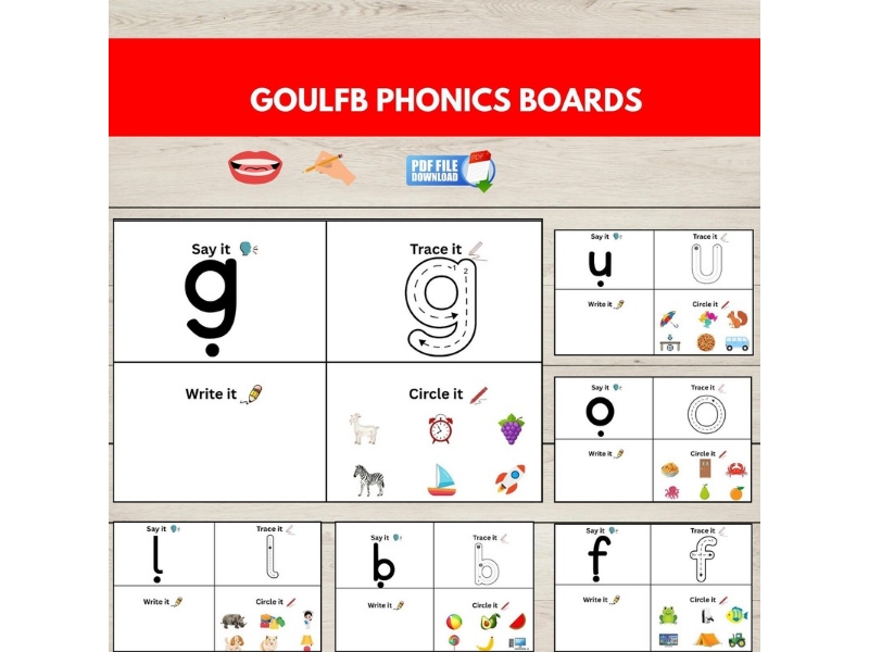 GOULFB Phonics Activity Boards | EYFS Early Years Letter Sounds