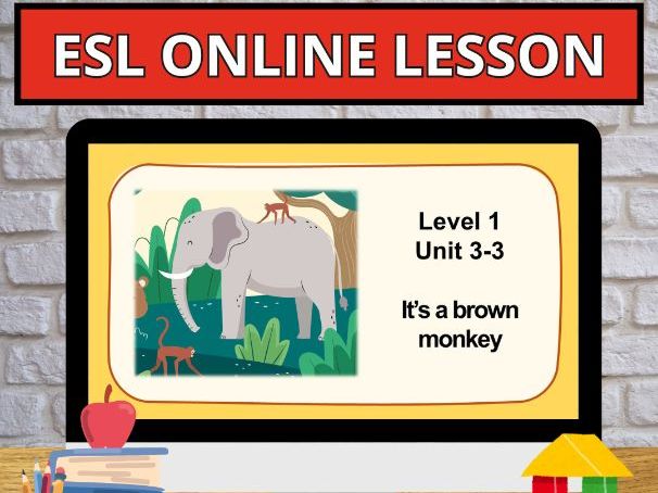 Online Class English Young Learners Curriculum U3.3 I like jungle animals
