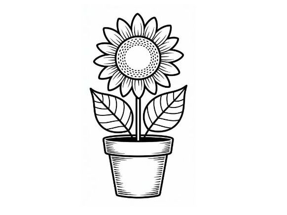 4-page Flower Art & Craft Printable Pack | Cut, Color, and Glue Activity for Kids