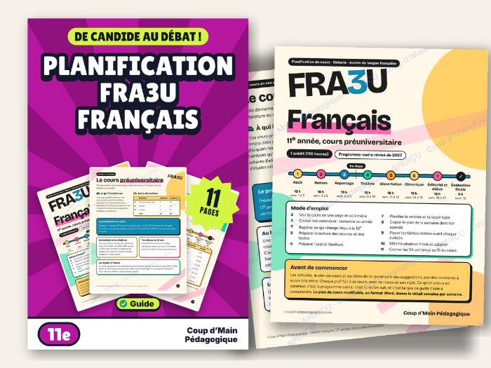 French Course Plan Grade 11 Ontario FRA3U French | Planification FRA3U 11e