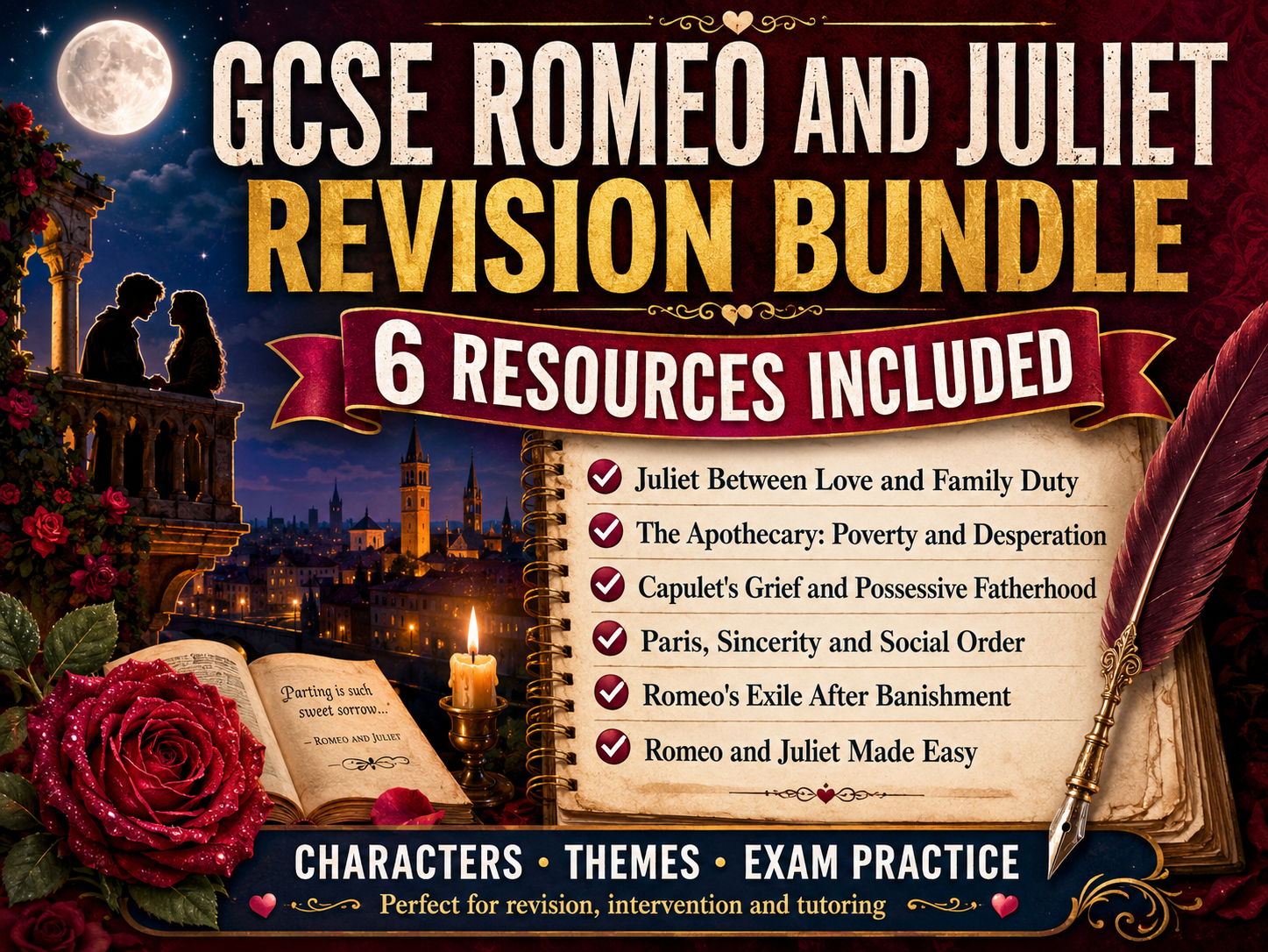 GCSE Romeo and Juliet Revision Bundle