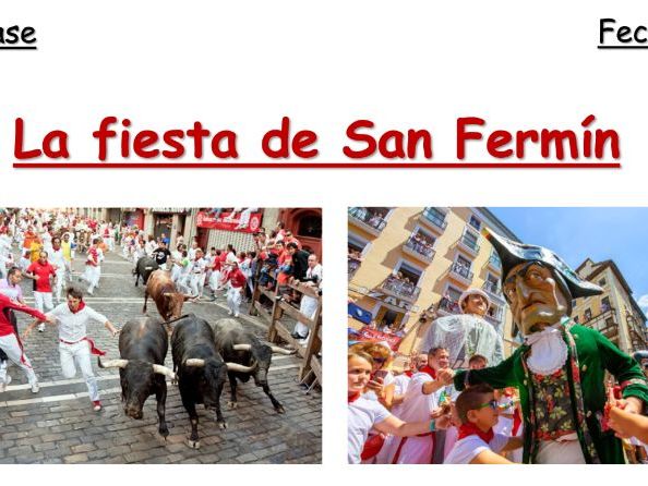 Sanfermines festival - Cultural lesson KS3 + Worksheet