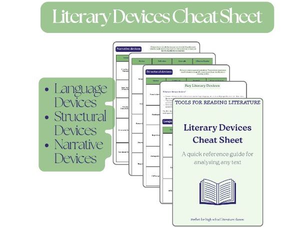 Literary Devices Cheat Sheet (GCSE, BFI & A-Level English)