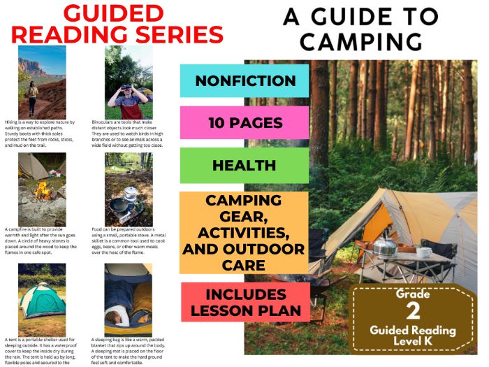 Guided Reading Level K - A Guide to Camping (with Lesson Plan)