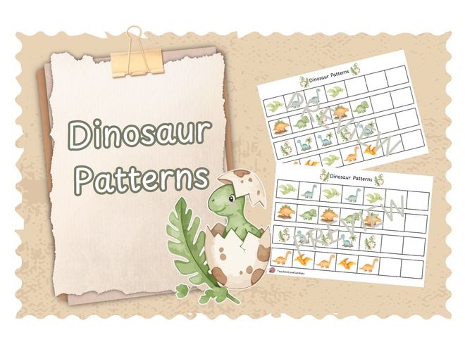 Dinosaur Repeating Patterns