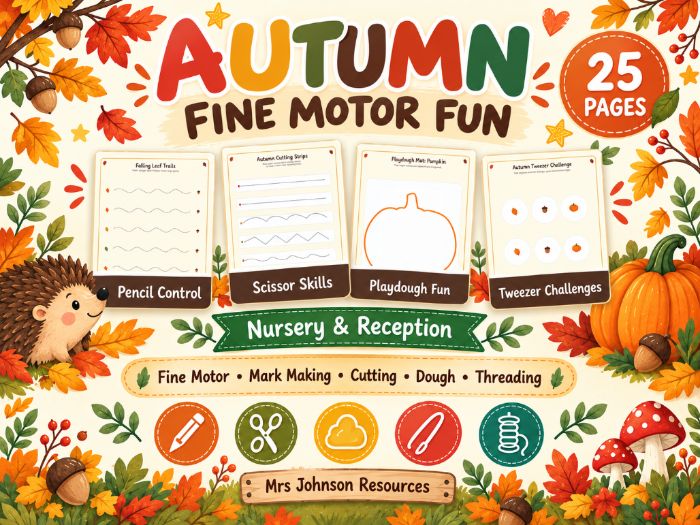 Autumn Fine Motor Activities