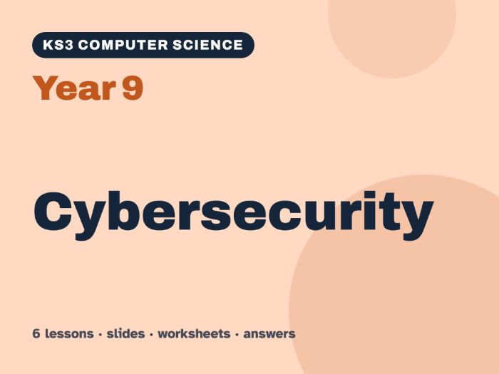 KS3 Computer Science Year 9: Cybersecurity – 6 lessons
