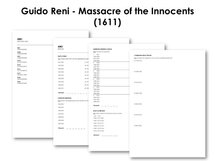 Guido Reni Massacre of the Innocents (1611) Teaching Resources