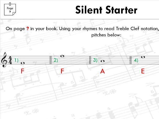 KS3/4 Music Theory Starters