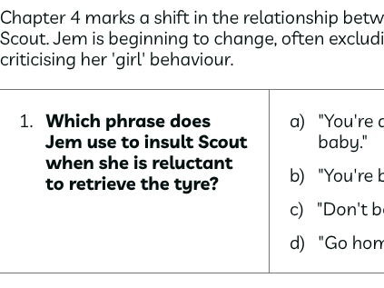 To Kill a Mockingbird - Chapter 4