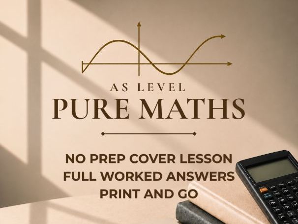 KS5 / AS Level Pure Maths Cover Lesson: Mathematical Induction Basics (No Prep)