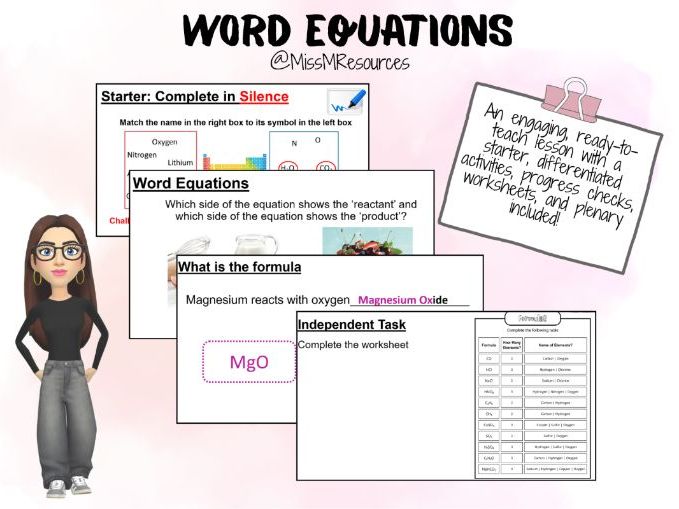Word Equations KS3