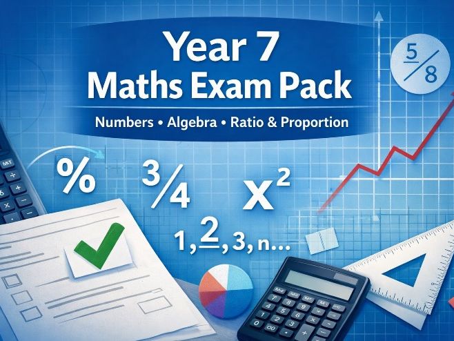 Complete Year 7 Maths Assessment Pack – Ready-to-Use Tests, Mark Schemes and Learning Objectives