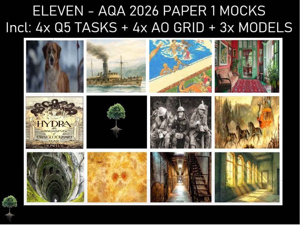 ELEVEN | AQA PAPER 1 | 2026 FULL MOCKS | Q4 PLAN | Q5 TASKS | MODELS