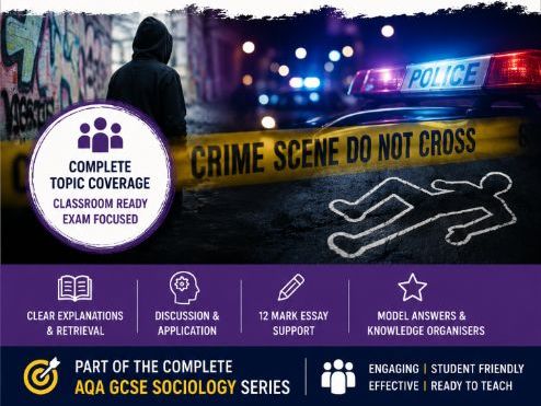 AQA GCSE Sociology 8192 Crime and Deviance | Complete PowerPoint & Exam Practice