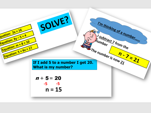 Solving one step equations