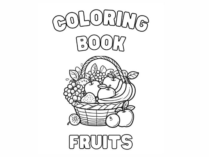 Black _ White Fruit Coloring Pages