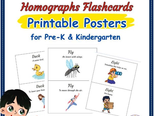 Homographs Flashcards | Multiple Meaning Words Vocabulary Posters | EYFS & KS1