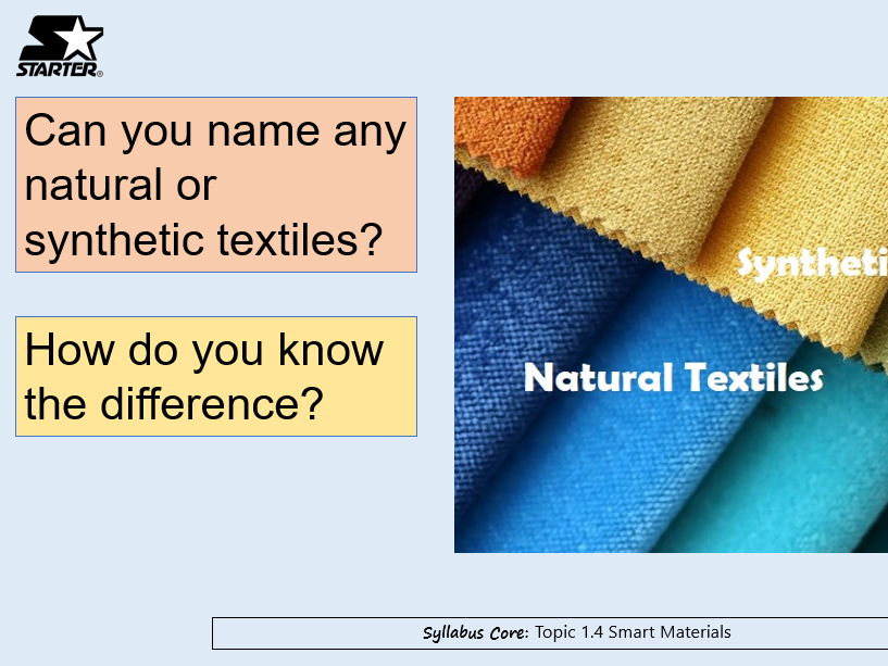 1.4.3 Technical textiles Edexcel GCSE DT