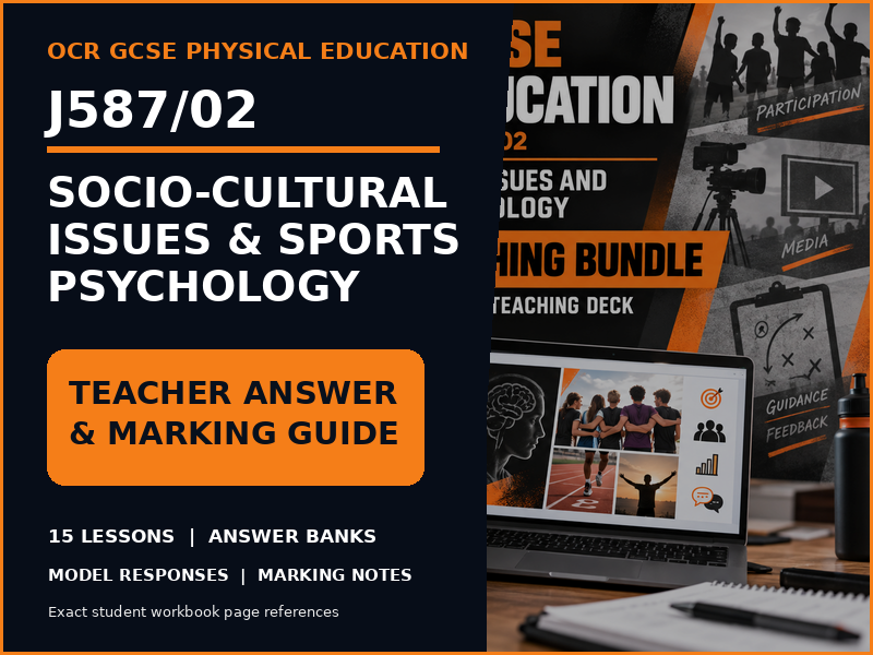 OCR GCSE PE J587/02 Teacher Answer and Marking Guide