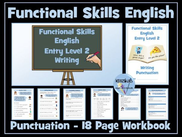 Functional Skills English - Entry Level 2 - Writing - Punctuation
