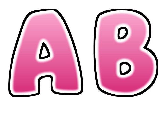 Candy Gradient Glow Bubble Letters | Bulletin Board Letters | Classroom Display Pack