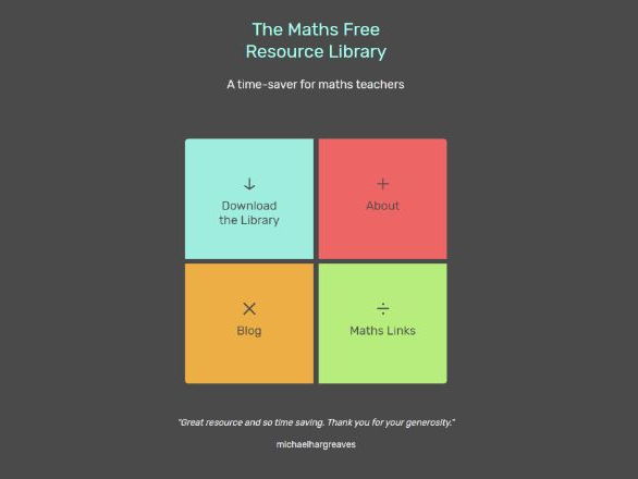 Maths - Free Resource Library