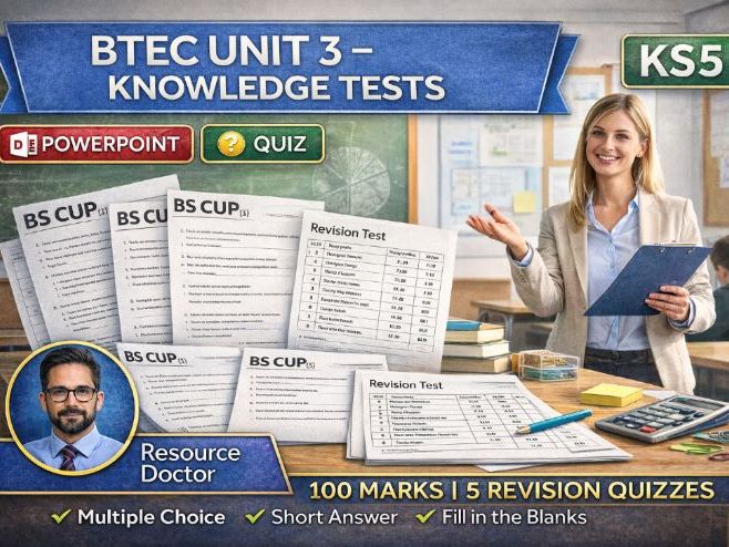 BTEC Business Unit 3- Knowledge tests