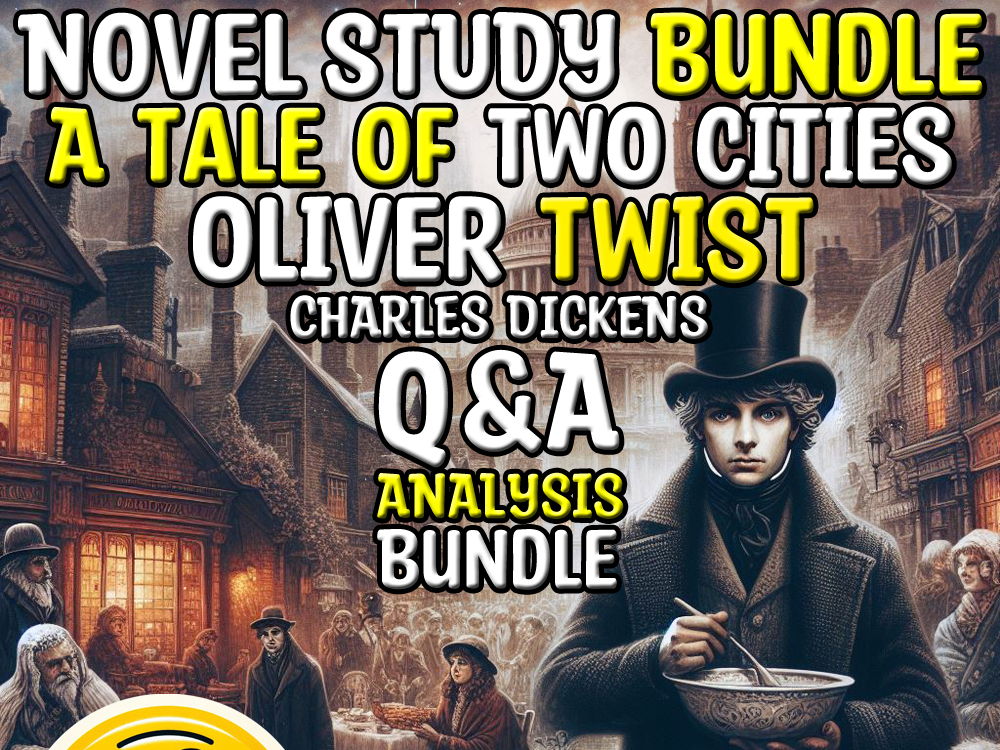 A Tale of Two Cities & Oliver Twist Q&A Analysis Sub Plan for Dickens