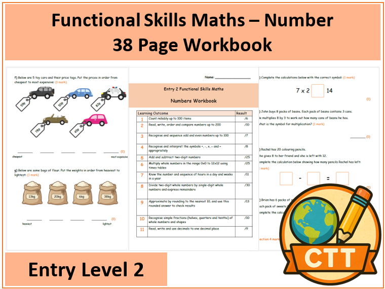 Entry Level 2 Functional Skills Maths - Number Workbook