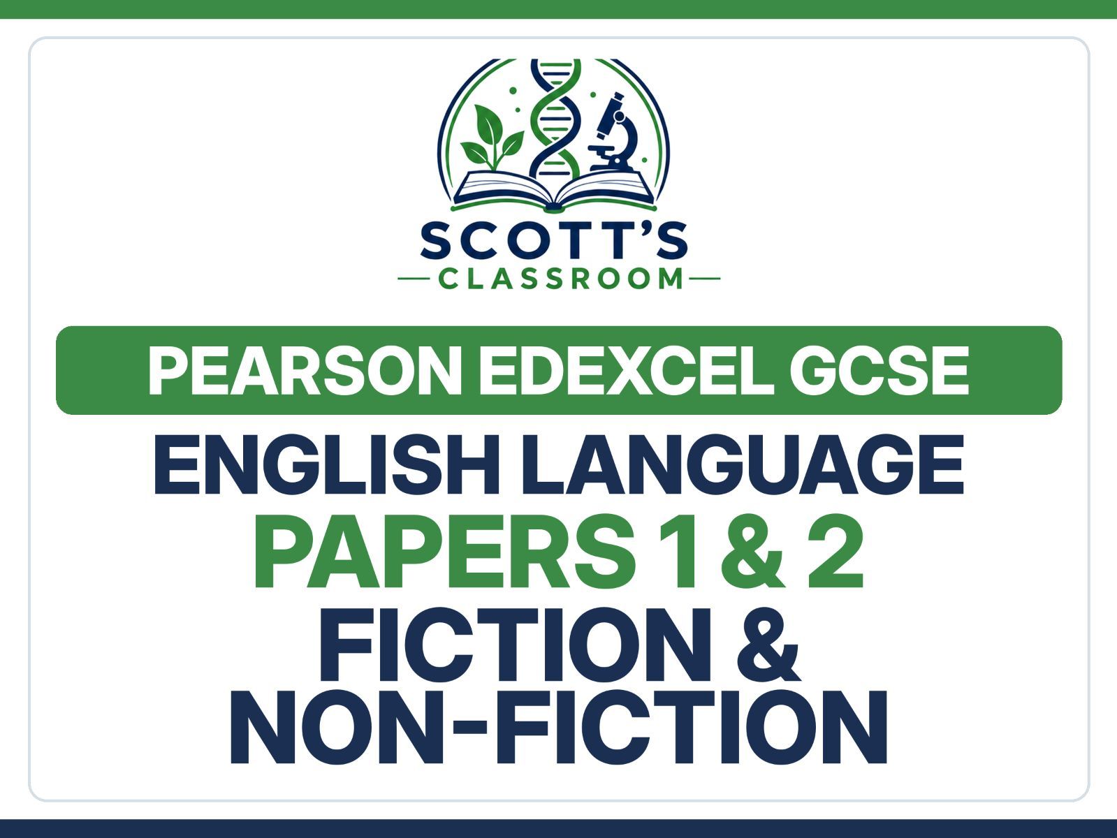 Edexcel GCSE English Paper 1 & 2 Workbooks