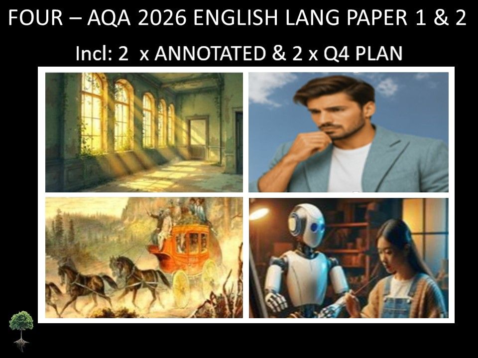 FOUR - AQA PAPER 1 & 2 | 2026 FULL MOCKS | ANNOTATED | Q4 PLAN